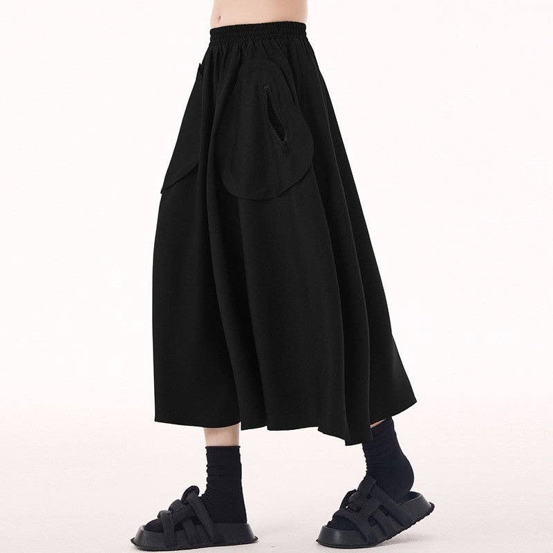 UZ Wholesale Store – wholesale Skirt – Women’s – Large Pocket High Waist A-Line Skirt Loose Fit7