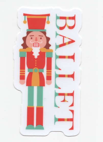 Denali & Co. - Wholesale Sticker - Nutcracker Ballet Soldier Christmas Sticker, 2.1" x 4"0