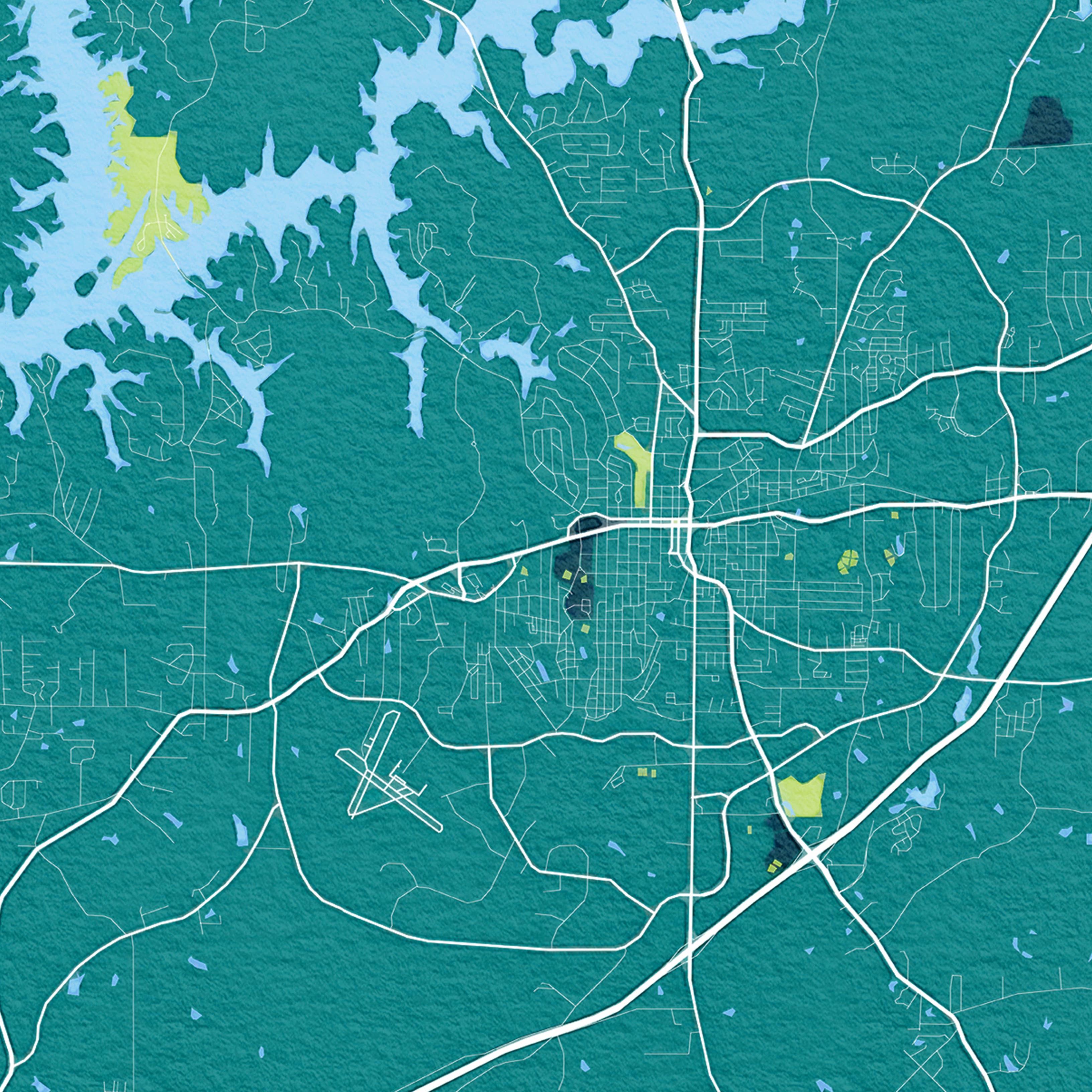 Sparks House Co. - Wholesale Coasters - Lagrange Georgia coasters, watercolor city map coaster set17