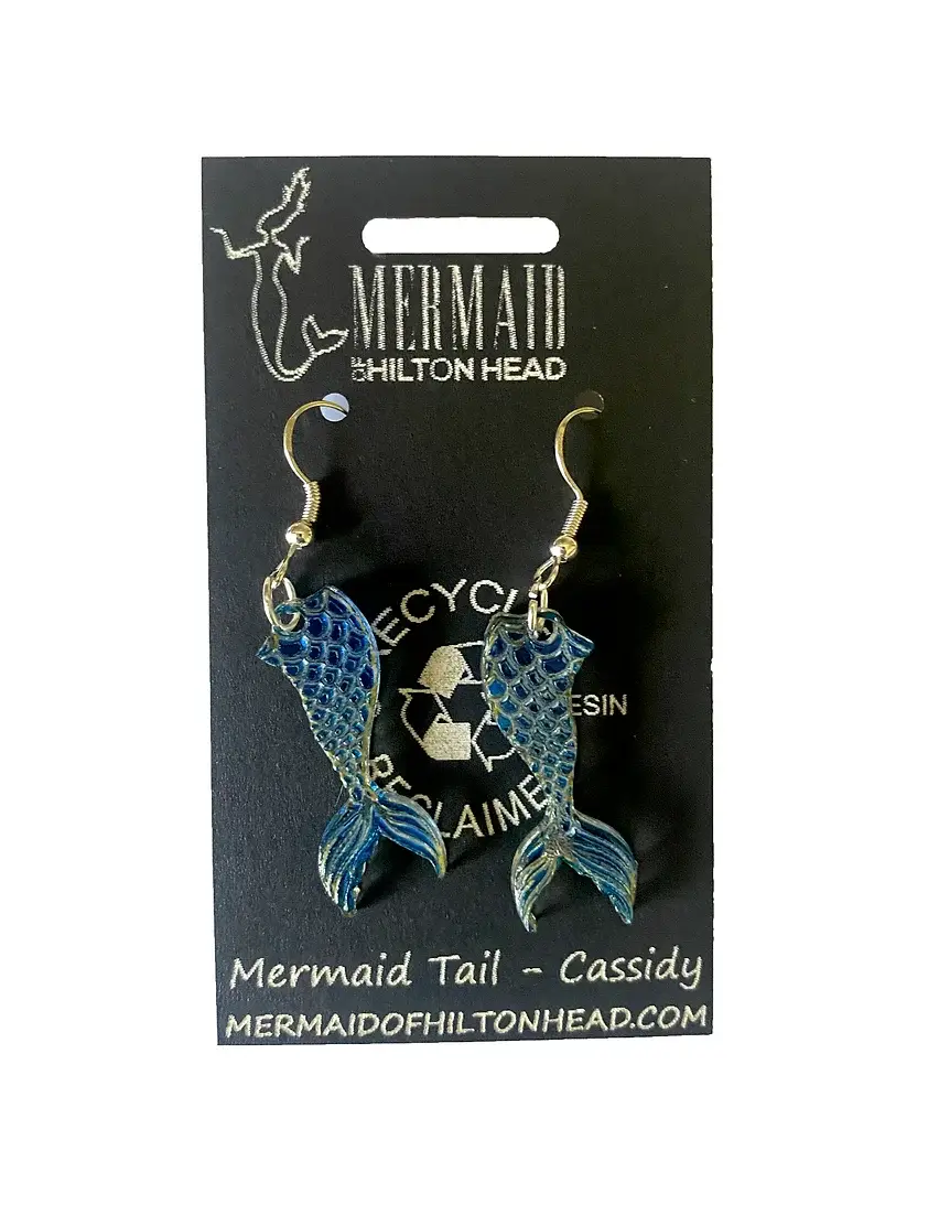 Mermaid of Hilton Head - Wholesale Dangle Earrings - Ocean Earrings - Made From Recycled Materials5