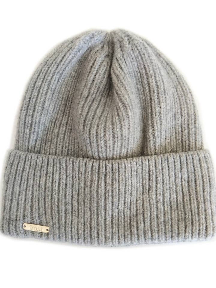 Cashmere Merino Knitted Beanie Rolled Cuff Snug Fit Hat for wholesale by Frost Hats