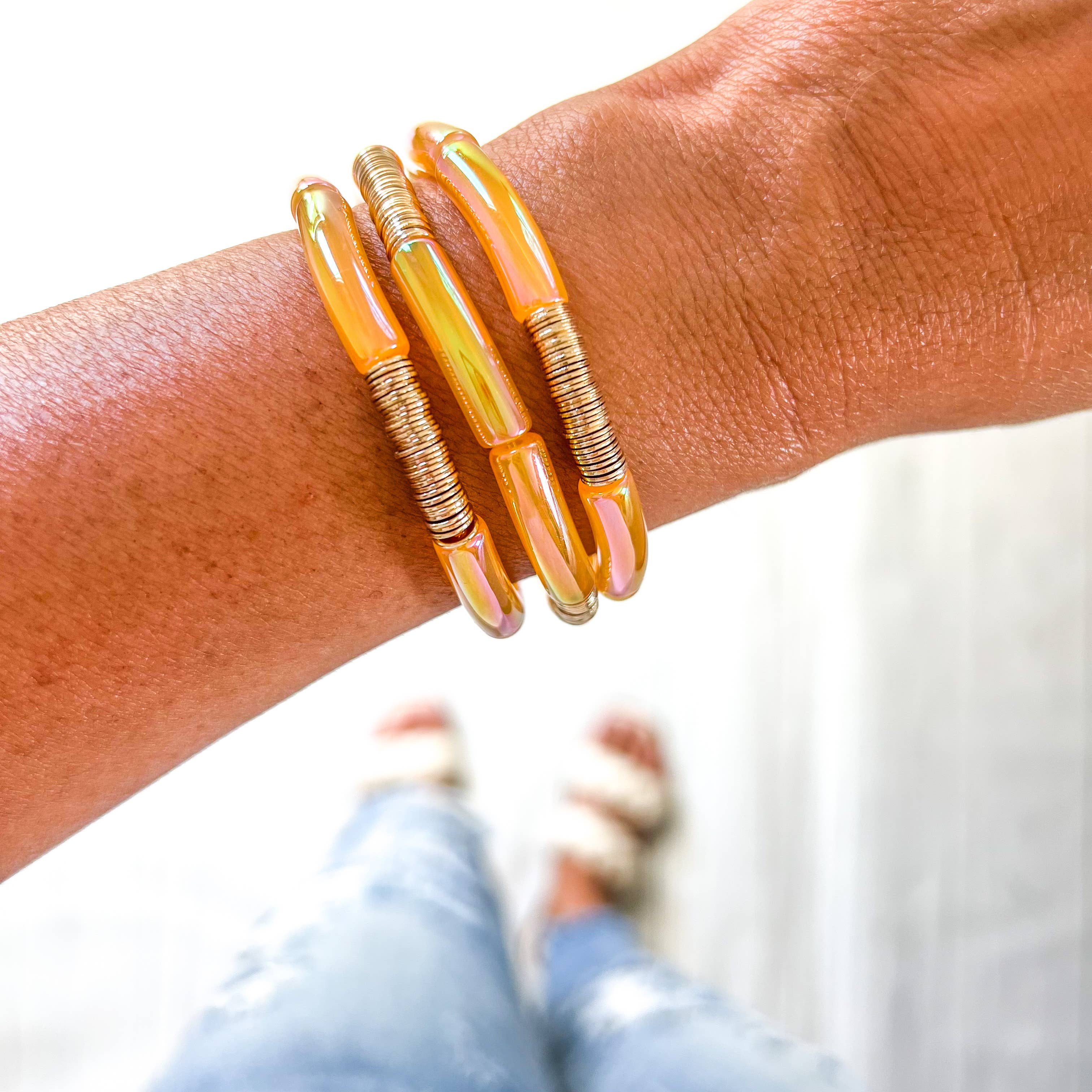 Savvy Bling - Wholesale Beaded Bracelet - Metallic Tube Bracelets69