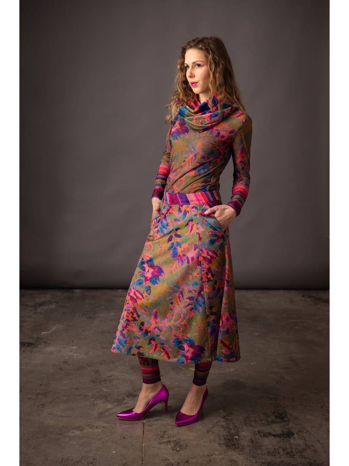 ANATOPIK - Wholesale Fashion Leggings - Women's - DELIO Natura Amber printed leggings