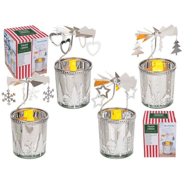 Out of the blue KG - Wholesale Christmas Decoration - Tea light carousel, Christmas Time,0