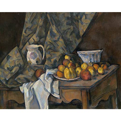 Naturaleza muerta con manzanas y melocotones (c. 1905) de Paul Cézanne para venta al por mayor de Rock Paper Scissors Wall Art