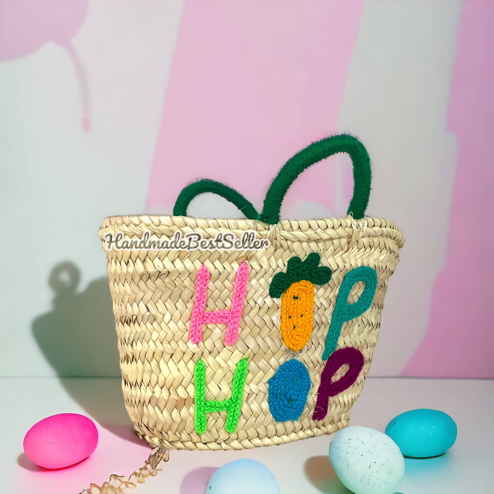 HandmadeBestSeller – wholesale Basket – Kids & baby – Personalized Easter Basket - Customized Just for You1