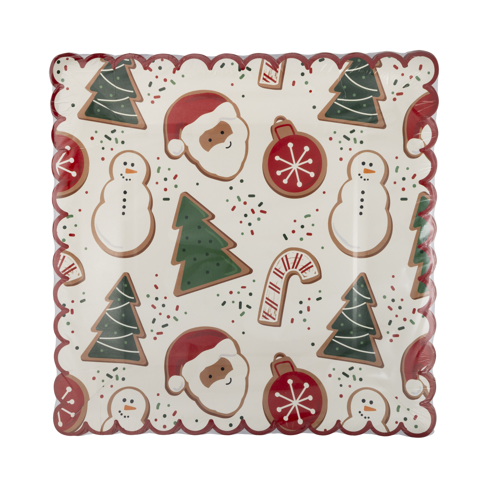 My Mind’s Eye - Wholesale Disposable Plate - PLPL639 - Santa Cookies Plate1