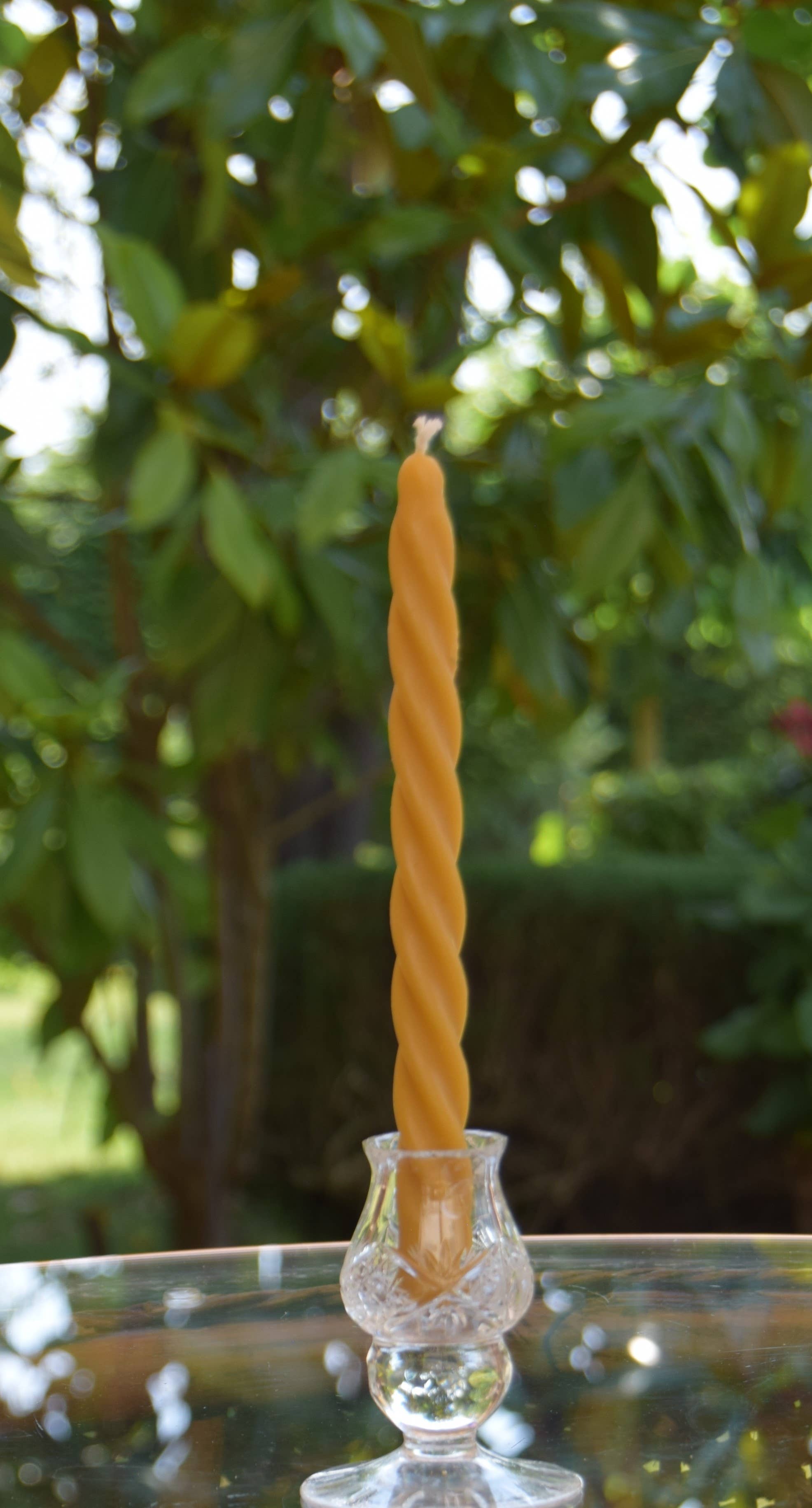 Beelight Candles – Großhandel Konische Kerze/Kerzenhalter – Paar gedrehte Dinnerkerzen aus Bienenwachs8