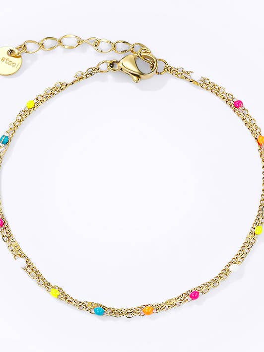 Stainless steel bracelet 324AQ166 for wholesale by BYREN | ÉLINE L'ATELIER