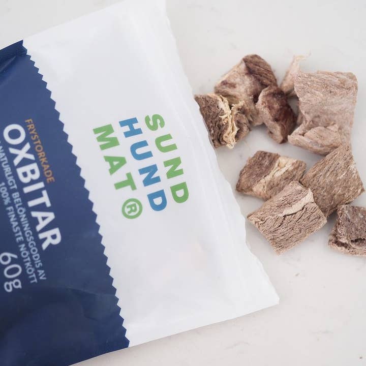 Sund Hundmat - Wholesale Pet Treats - Dog - Freeze-dried Ox chunks 60g2