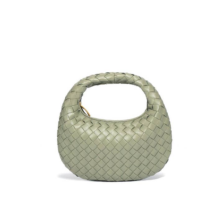 Little Trendy - Wholesale Top Handle Bag - Women's - Mini Woven leather Tote bag for women6