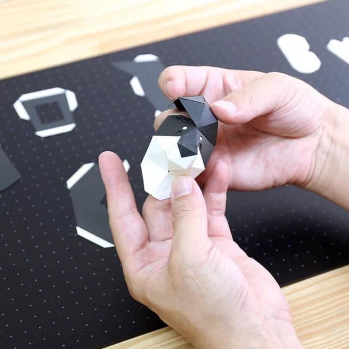 「FUNJI」In Japan - Wholesale DIY Craft Kit - Origami Black Shiba Inu Paper Craft Kit: Japanese Dog Model7