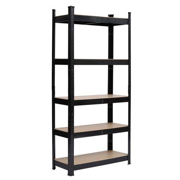 as picture 5 Tier Heavy Duty Metal Shelving Rack Unit Garage Storage Shelf Black UK for wholesale on Faire6