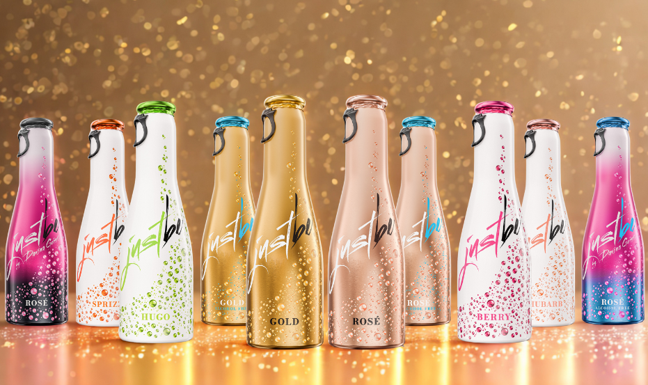 Justbe modern wine drinks - Wholesale Gift Bag Set/Pack - JustBe Gold - Gift set of 4 in black3