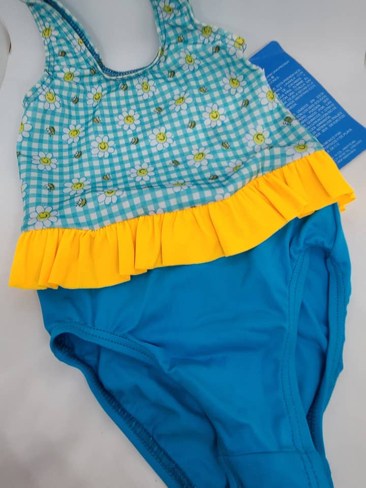 Traje de baño de una sola pieza con forma de girasol, para niñas para venta al por mayor de Sassy Bubbles