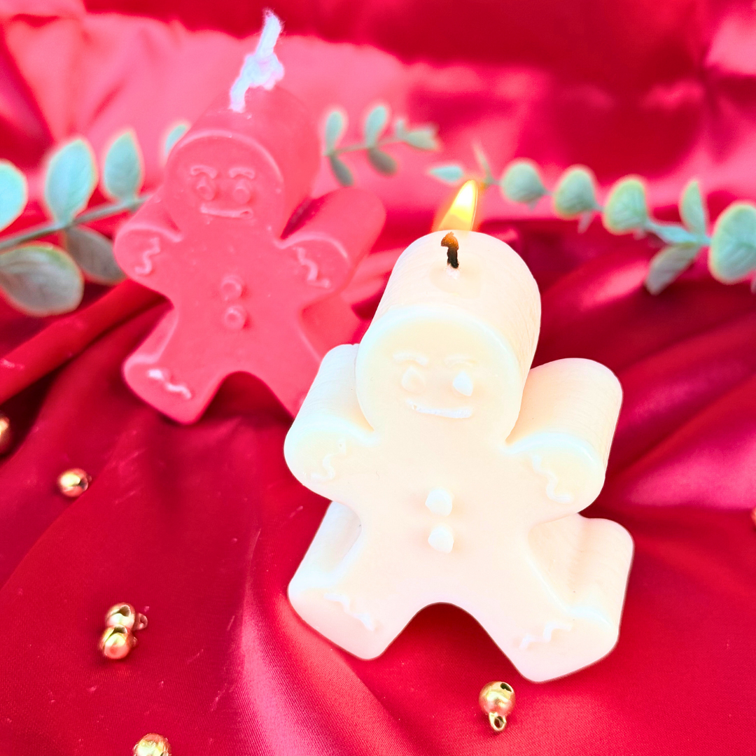 Velarosa Studio LLC – Engroshandel Søjlelys – Vela Hombre de Jengibre – Håndlavet Juledekoration0