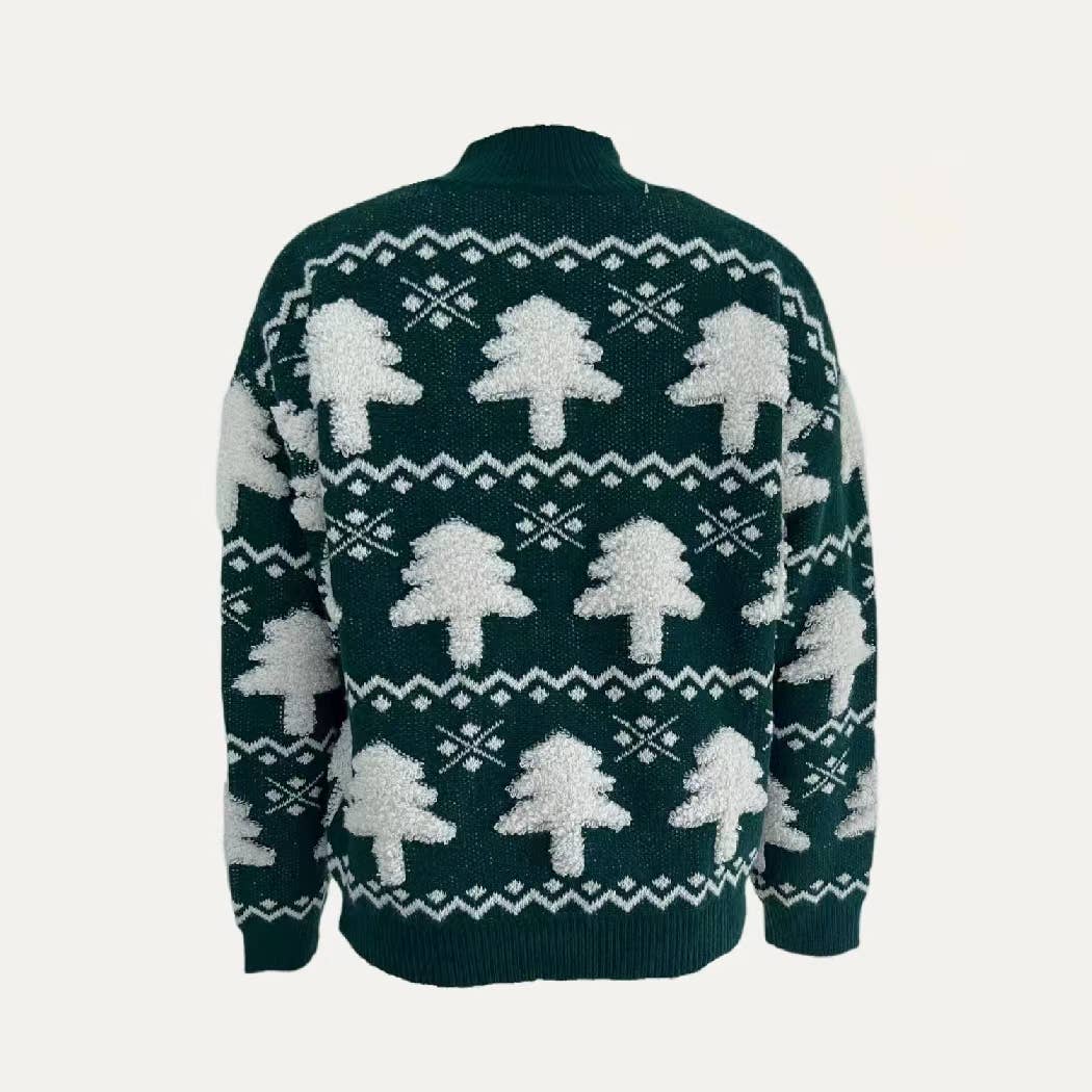 The Moment Collection - Wholesale Knit Sweater - Women's - Christmas Collection Christmas Tree Long Sleeve Sweater2