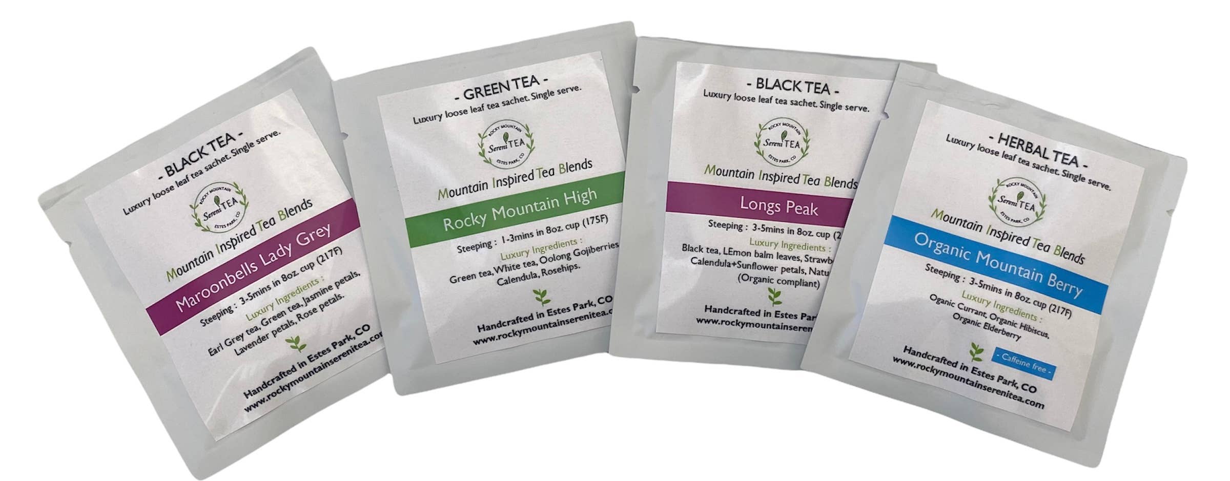 Rocky Mountain SereniTEA - Wholesale Loose Tea - Loose leaf tea sachet for Hotel room/ Restaurant / airbnb1