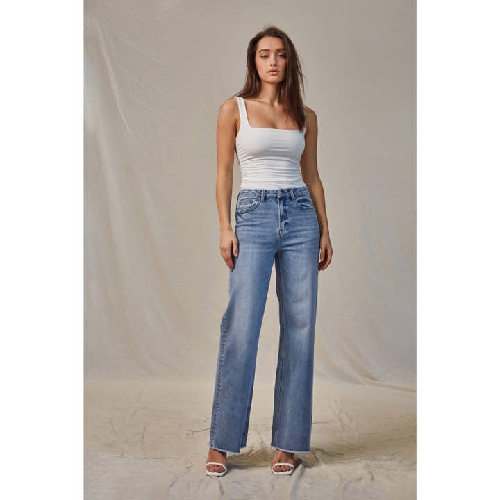 CIEL BLEU SUPER HIGH WIDE LEG - SUPER SOFT for wholesale on Faire1