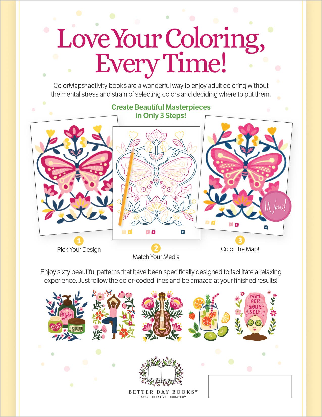 Better Day Books – Engroshandel Malebog - Voksen – ColorMaps™ Afslapning8