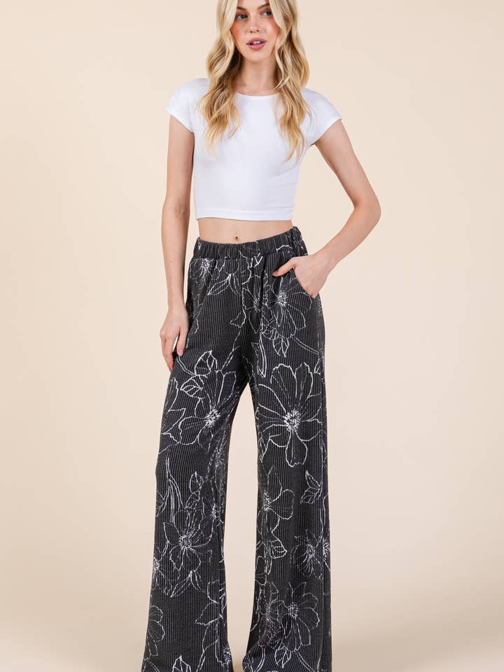 PA1101 RIB KNIT SWEATPANTS for wholesale by BOMBOM