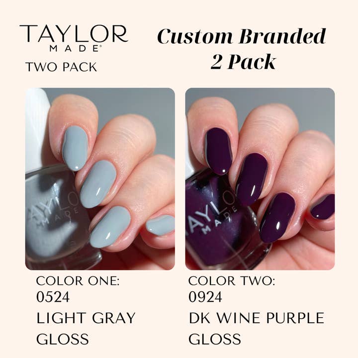 Taylor Made Polish - Vendita all'ingrosso Smalto per unghie - Smalto per unghie personalizzato: confezione da 2 a lunga tenuta + vegano + non tossico200