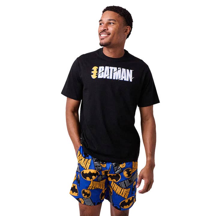 Batman Logo Men's 2-Pack Pajama Set for wholesale by Bioworld Merchandising