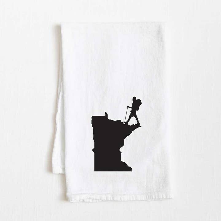 Minnesota Vandretur Stat Melpose Køkkenhåndklæde - 36” x 32” for engroshandel hos Towel Town