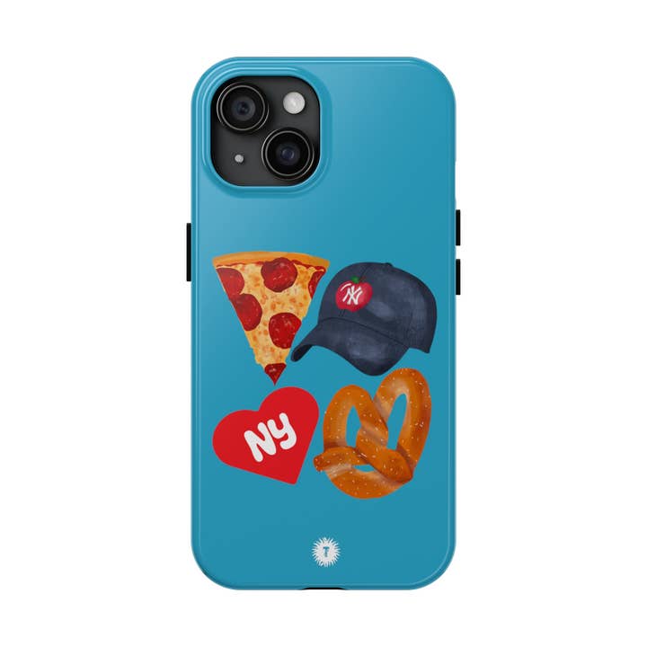 Turkoois NY Fab 4 telefoonhoesje voor wholesale door Thursday’s Child Creative Studio