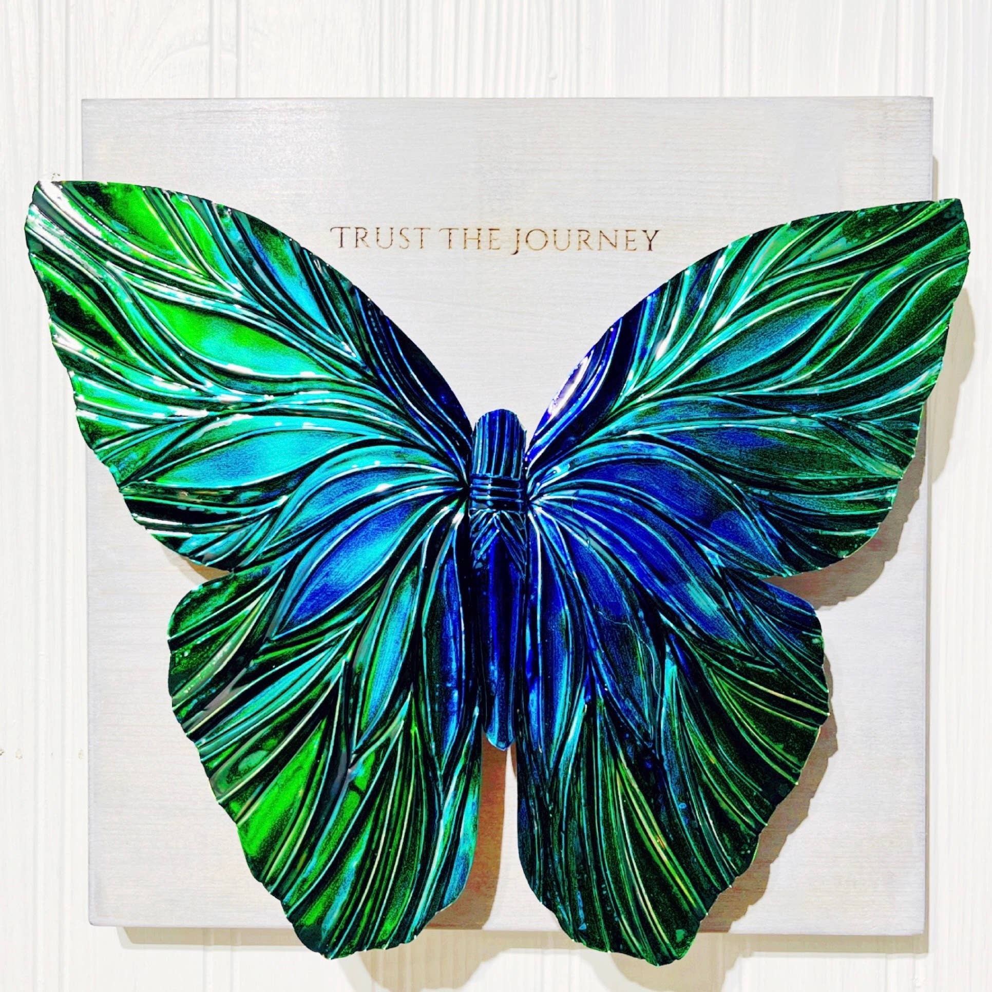 Timber Lane Studio - Wholesale Wall Accent - Mounted Copper Butterfly2