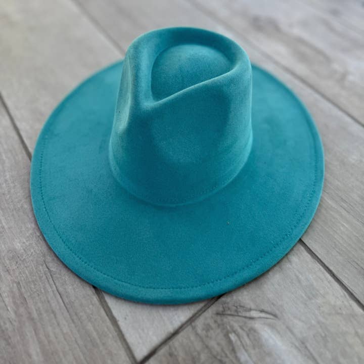 Queens INC - Wholesale Fedora - Women's - Vegan Suede Wide Brim Rancher Hat 16