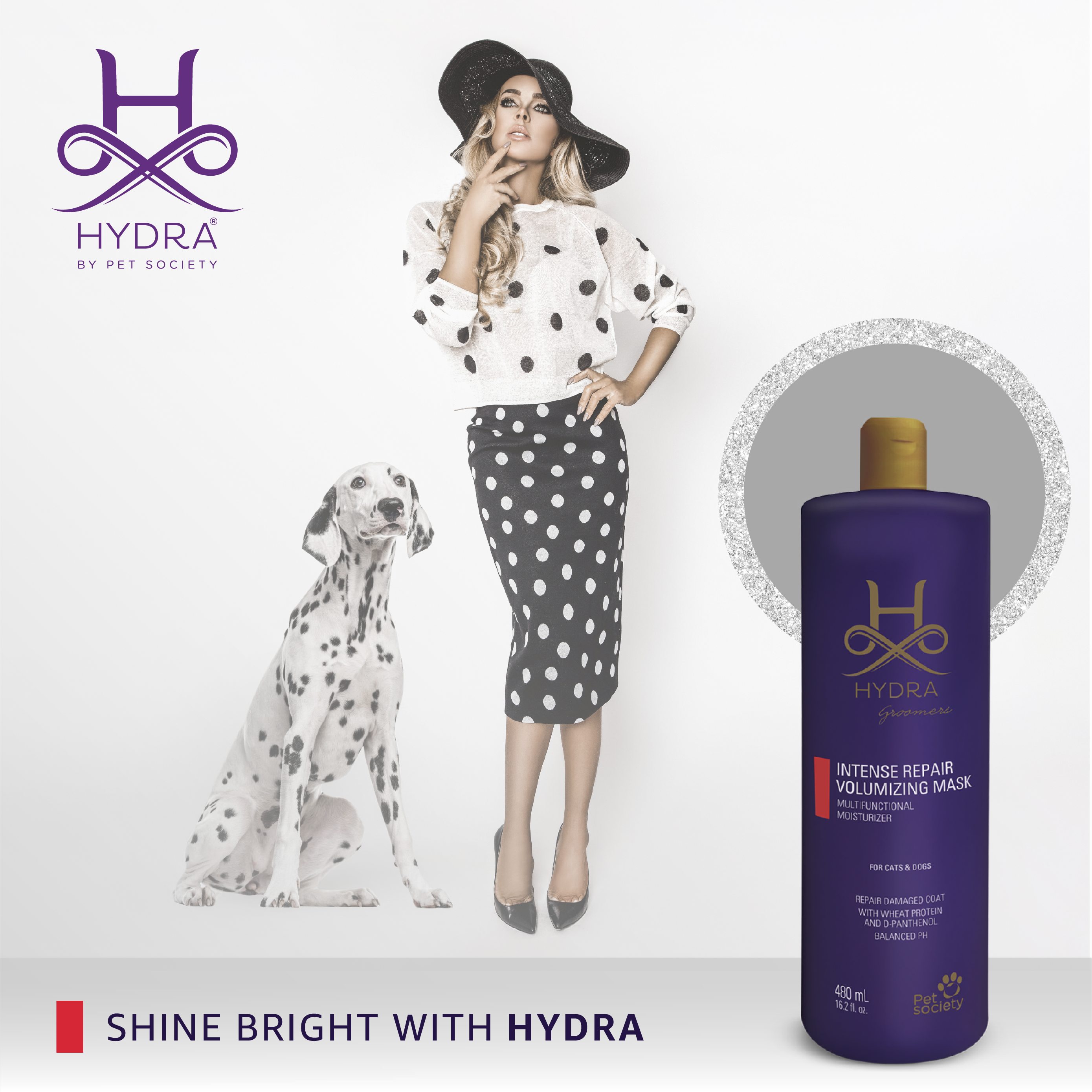 Hydra by Pet Society - Wholesale Pet Grooming Aid - Dog - Hydra Professional Intense Repair Volumizing Mask4
