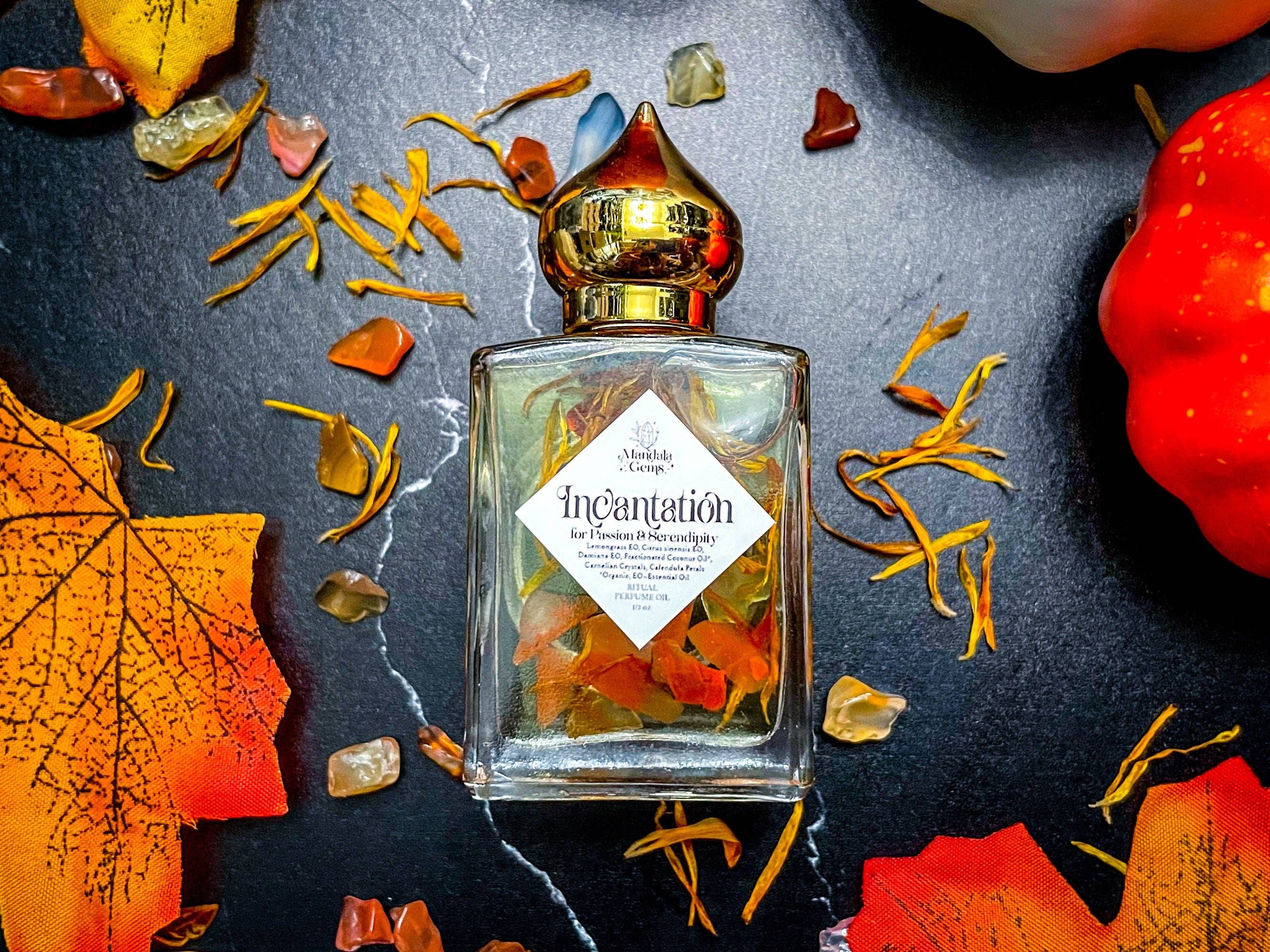 Mandala Gems – Engroshandel Parfume/eau de toilette – INCANTATION Naturlig Parfume med den Afrodisiakiske Damiana3