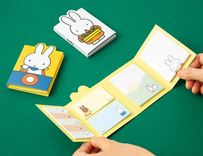 K-Wonderland - Wholesale Sticky Notes - Miffy 4-Fold Sticky Memo Set — Licensed Stationery Collectio1