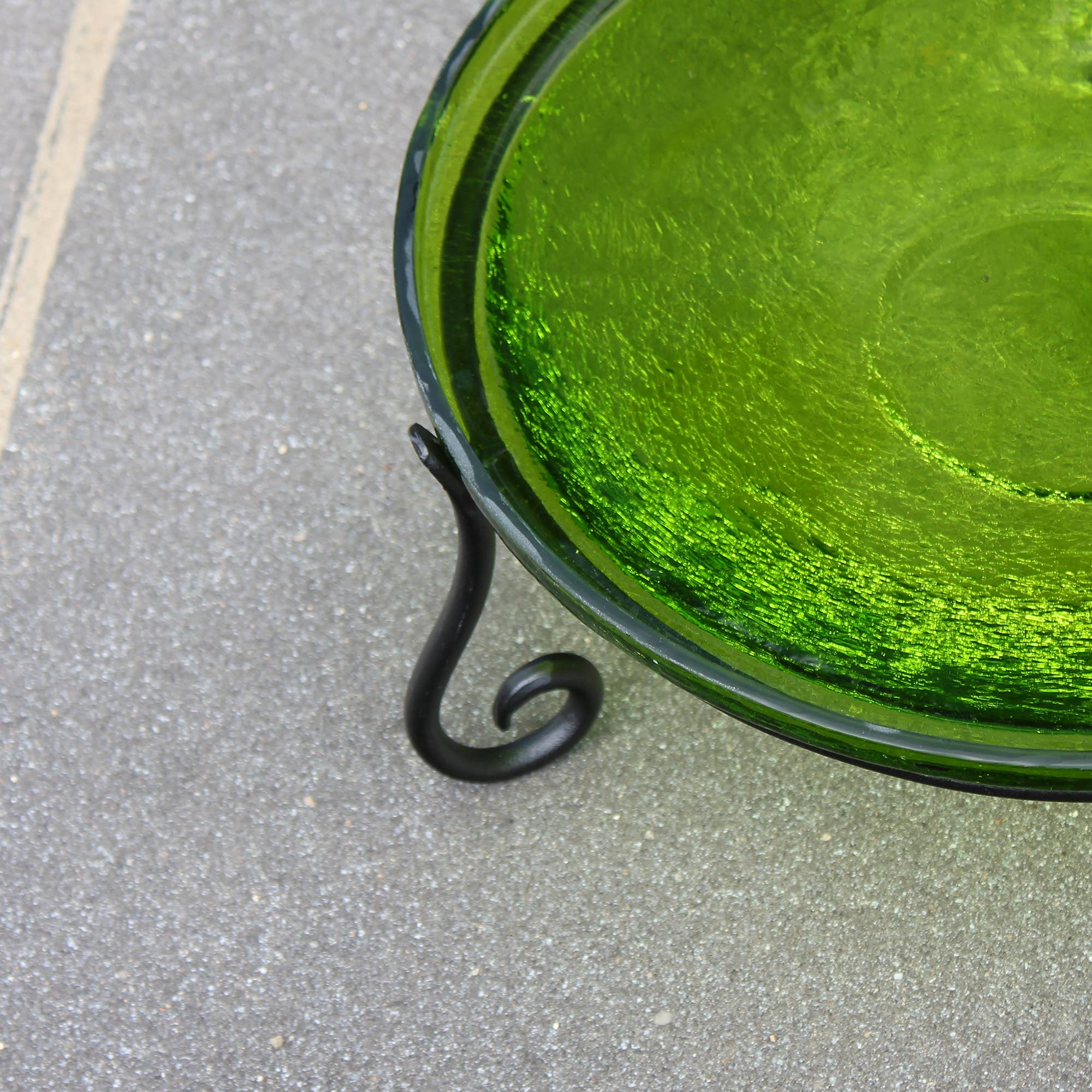 ACHLA Designs – Engroshandel Fuglebad – 14 „Fern Green Crackle Birdbath- Short Stand II3