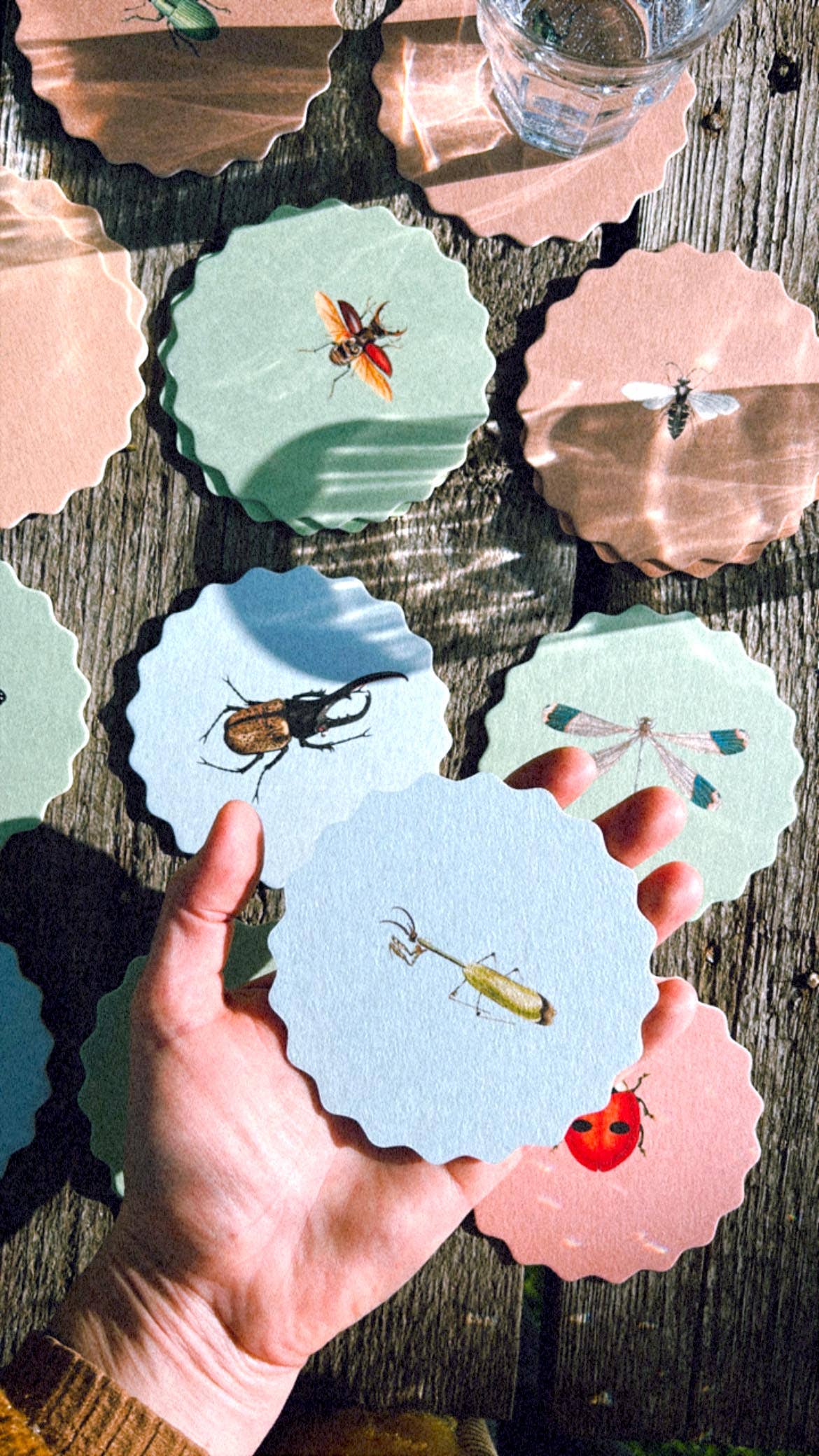 30x40 – wholesale Underlägg – Underläggsset Insekter 🐞🐝🪲 2025 UPPDATERING - NYA Designer :)2