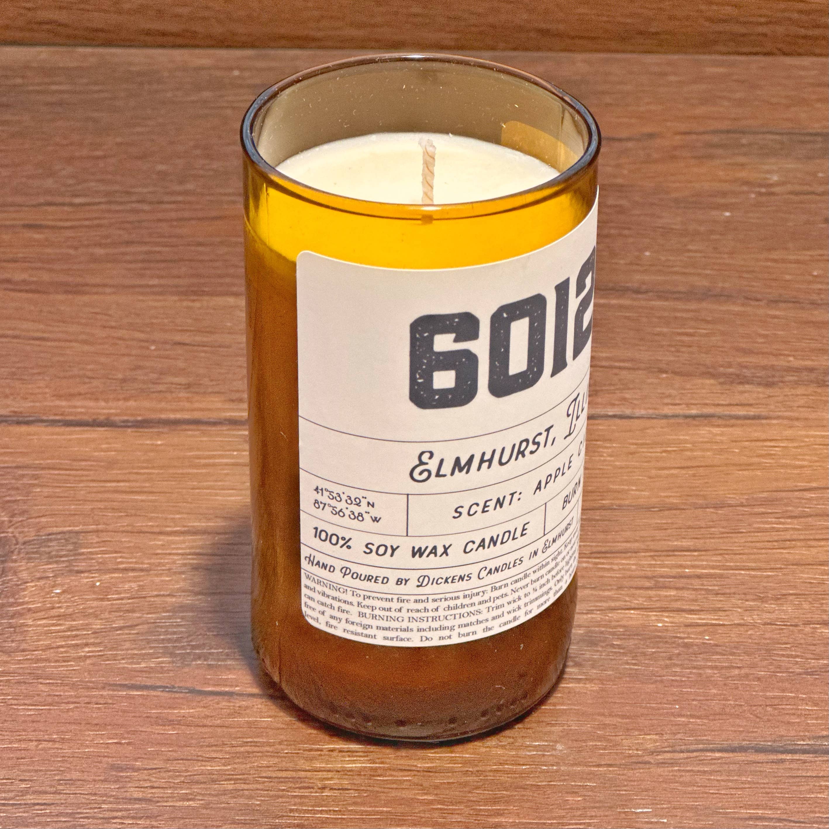 Dickens Candles - Wholesale Jar/Filled Candle - Custom Zip Code Candle - Handmade From Upcycled Bottle1