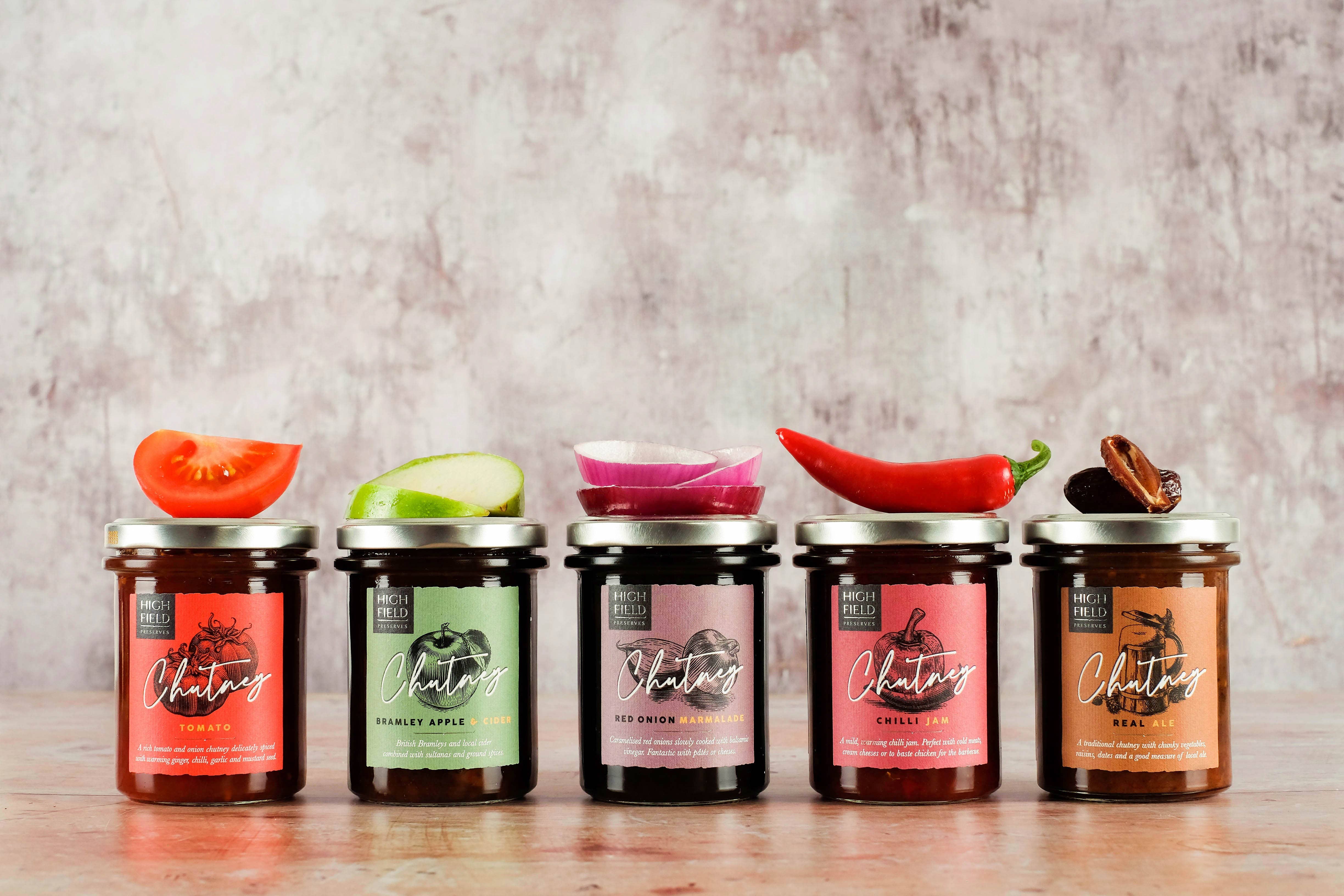 Highfield Preserves – wholesale Chutney – Tomato Chutney 210g1