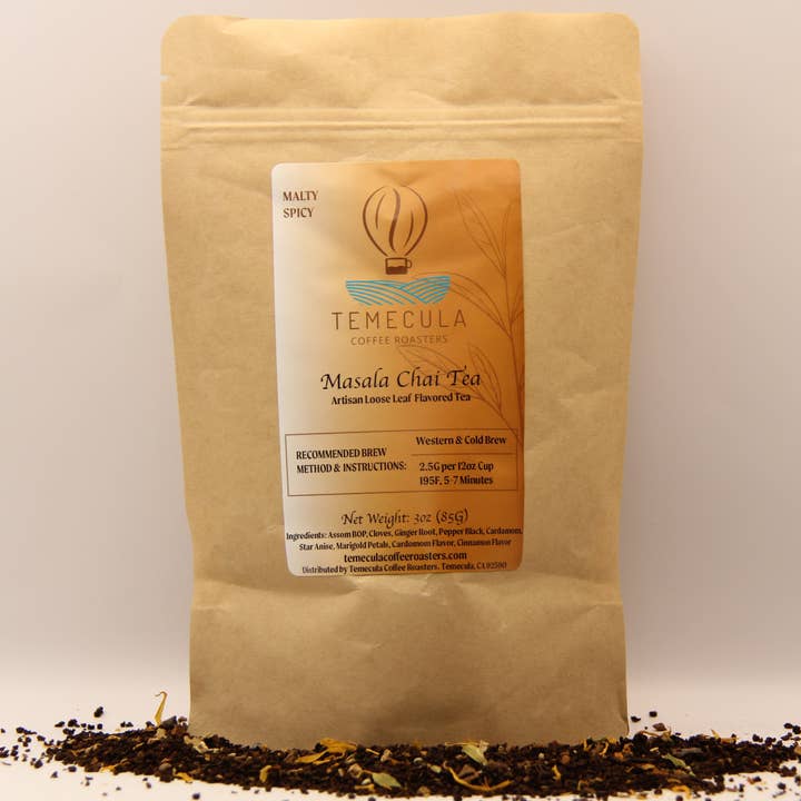 Masala Chai Tea for wholesale by Temecula Coffee Roasters