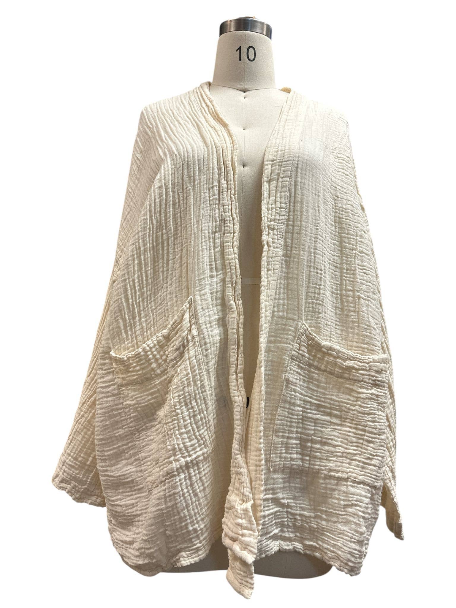 Rising International Inc - Wholesale Dress - Women's - Cotton Open Front Pocket Cardigan1