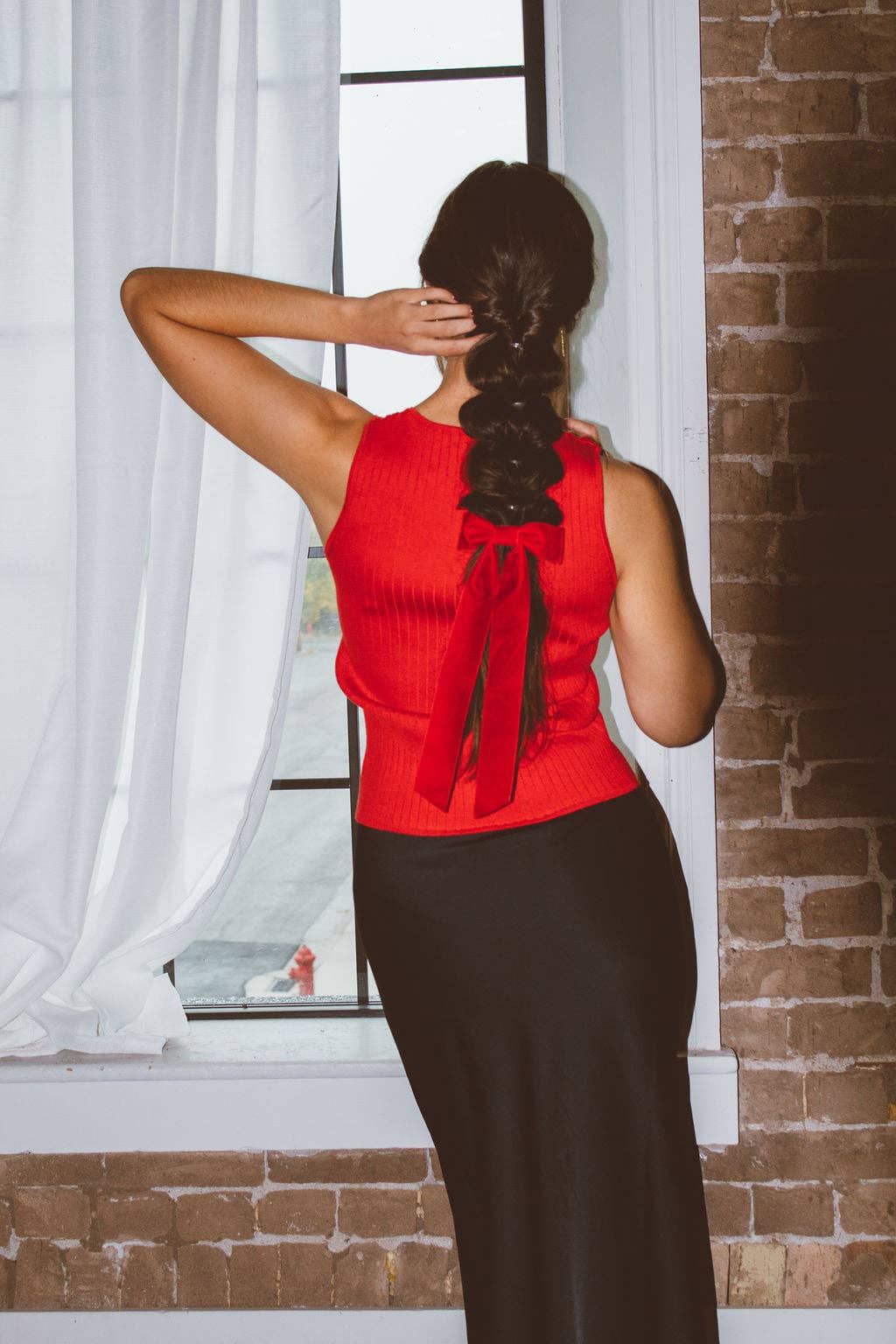 Shop Andi – wholesale Hair bow – Women’s – Velvet Long Bow Barrette5