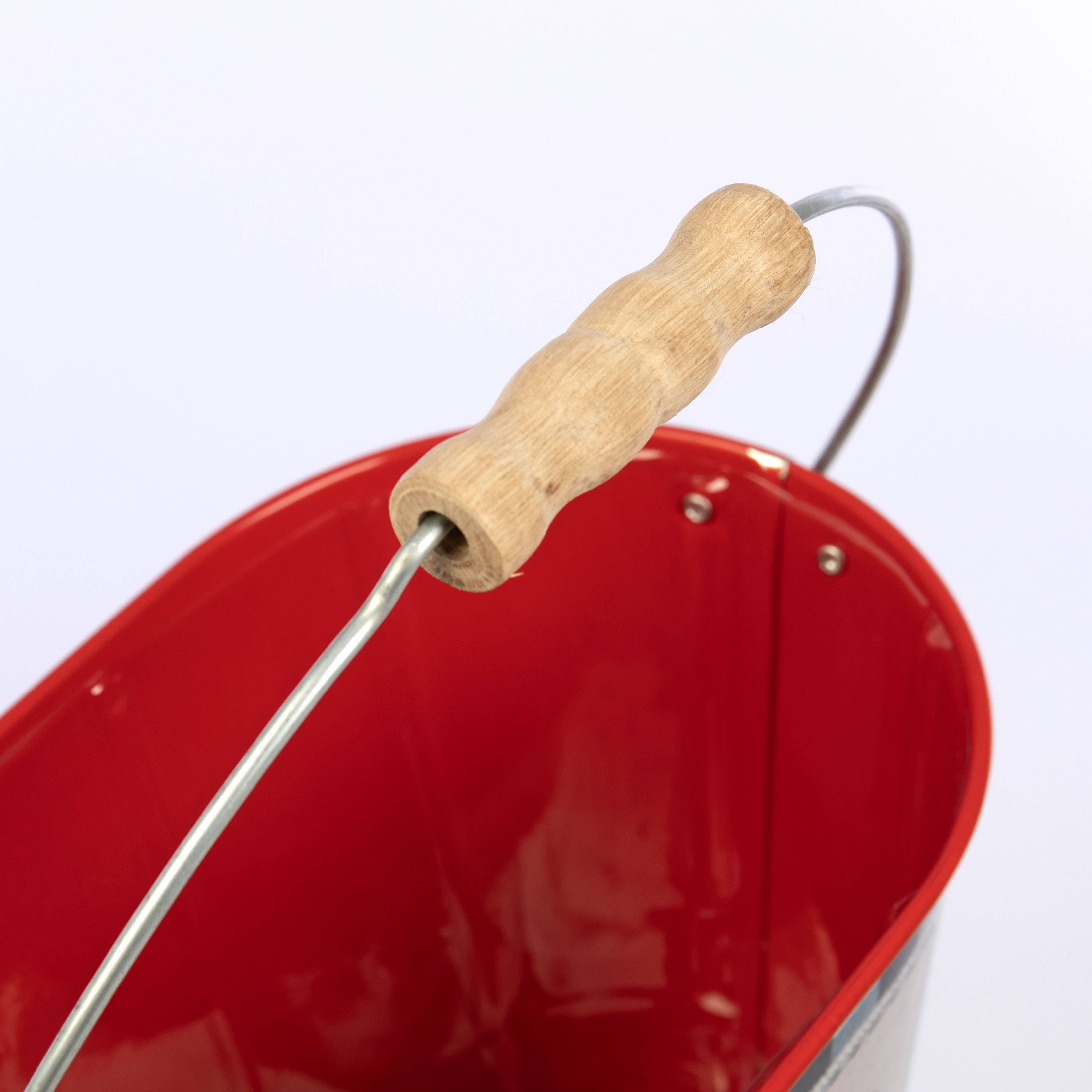 Willow Group - Wholesale Planter Box - Oval Tin Bucket Merry Christmas w/ White Buffalo Check2