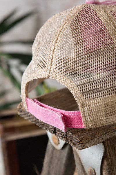 JOSSLYN by wall to wall – wholesale Baseballkeps - Dam – Premium nätkeps med slitet utseende | 40HW7007