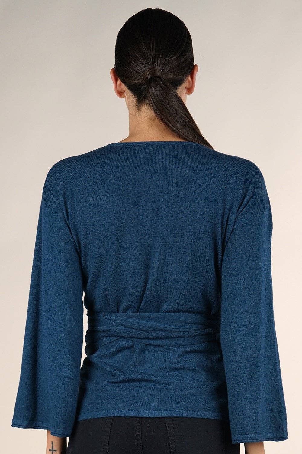 Lovestitch - Vente Pull en maille – femme - Pull à manches évasées Dressy Wrap17