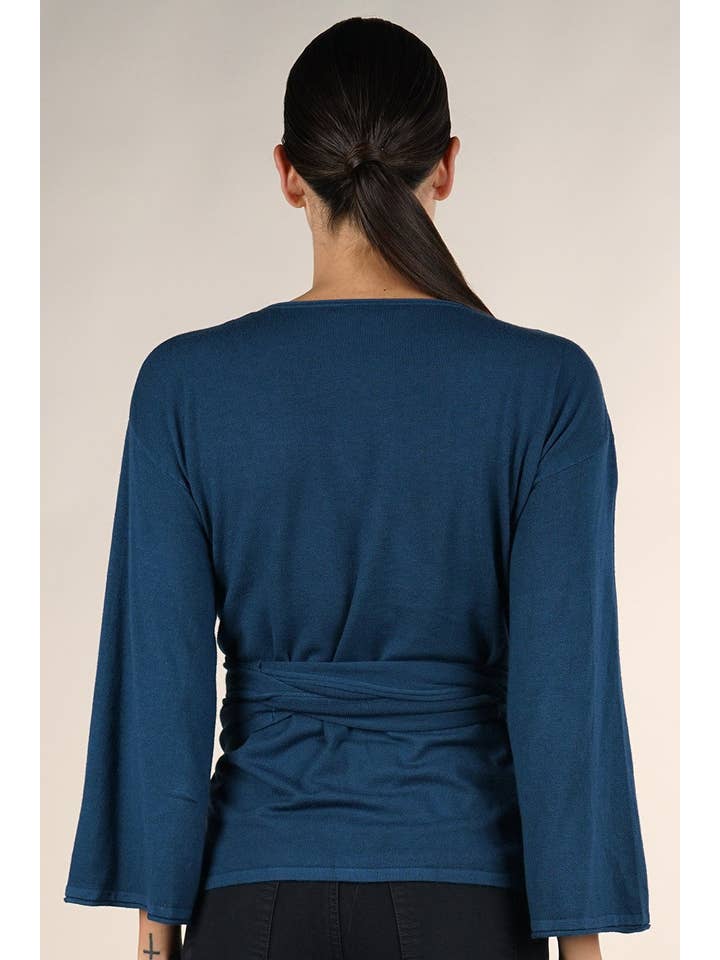 Lovestitch - Vente Pull en maille – femme - Pull à manches évasées Dressy Wrap17