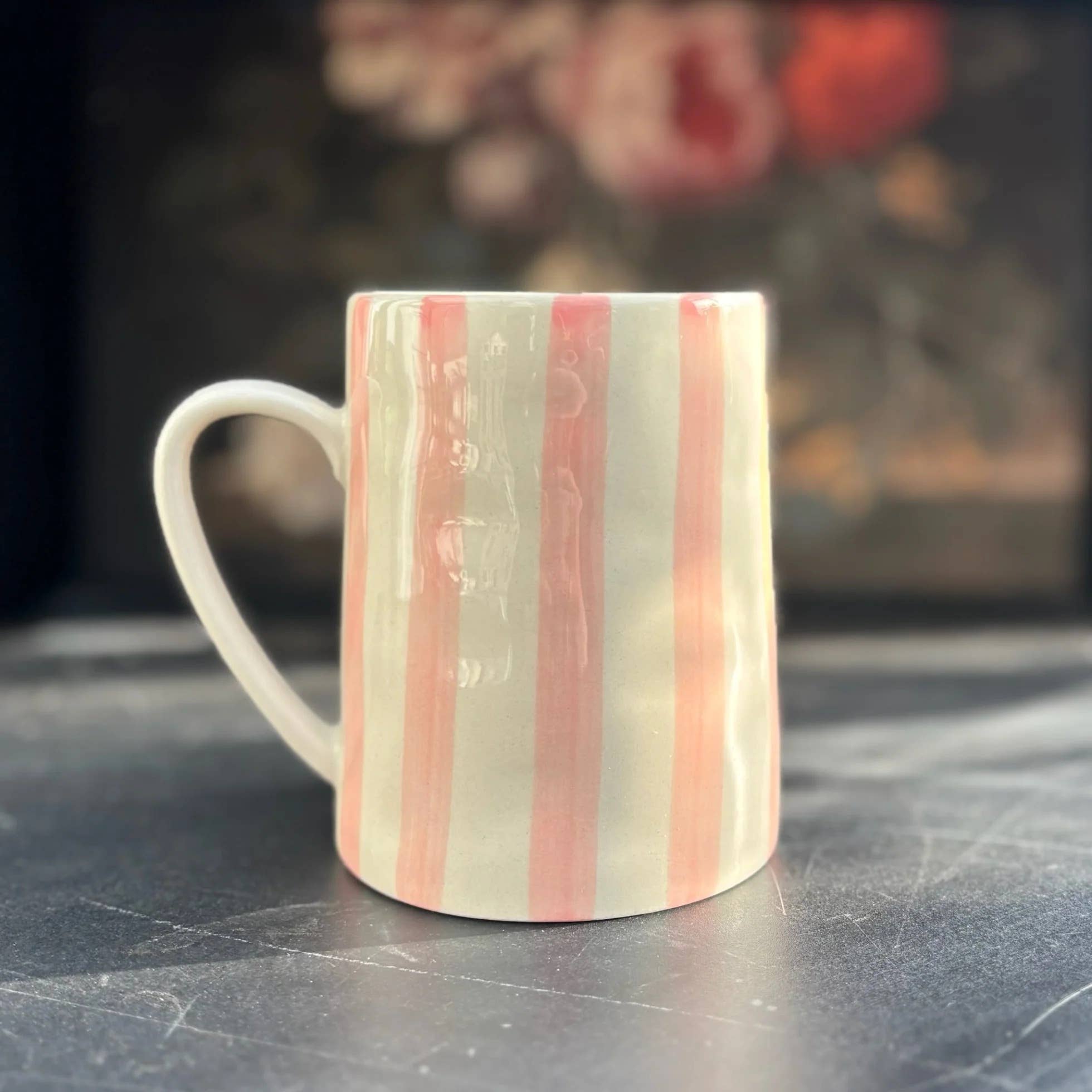 High crafty - Wholesale Coffee Mug - Pink Stripey Mug – Ceramic Cup for Tea & Coffee Lovers1