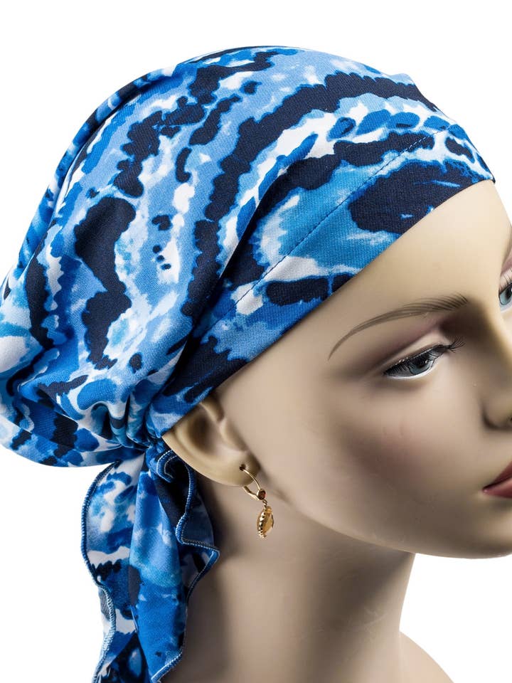 Foulards pré-noués à imprimés tie-dye - Longs liens pour la vente par Cherie Accessories