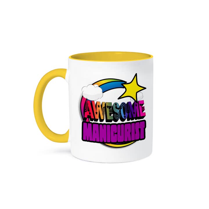 3dRose - Wholesale Coffee Mug - 3dRose, Shooting Star Rainbow Awesome Manicurist, Mug