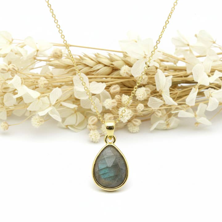 Collar Piedra Labradorita para venta al por mayor de Produtos Namasté