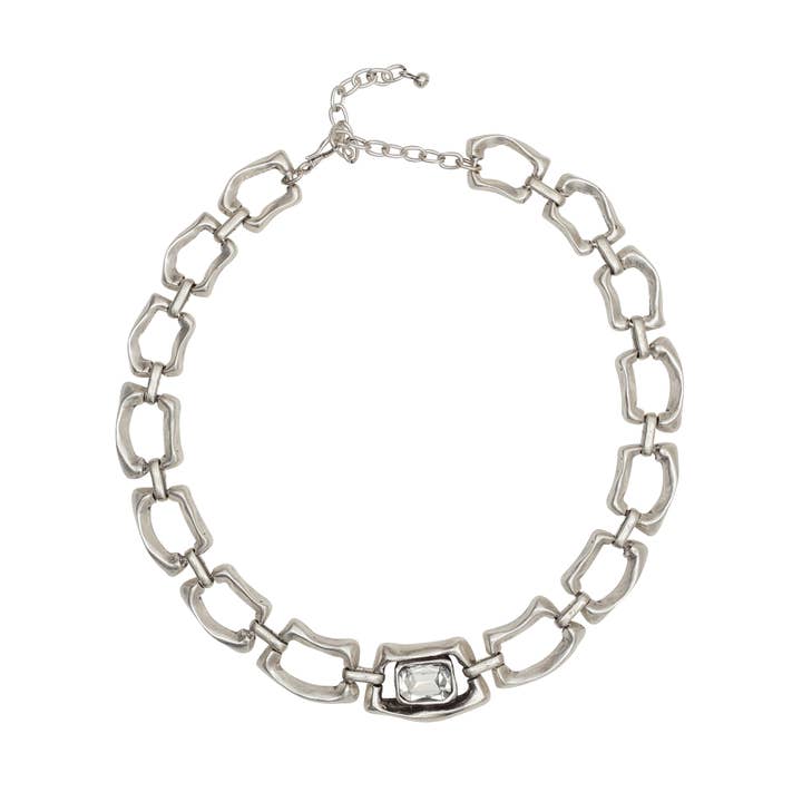 Håndlavet slot tin halskæde - NN3508 for engroshandel hos Chanour